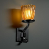 GLA-8781-56-AMBR-MBLK Sconces-Single Glass - 670991 - Capital Lighting, Inc.