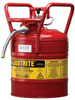 Justrite Accuflow Red 5 gal Safety Can - 17 1/2 in Height - 11 3/4 in Overall Diameter - 697841-14084 - 697841-14084 - R. S. Hughes Company, Inc.