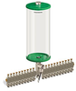 Green Color Key, Clear View Multiple Feed Electro Lubricator, 1 gal Acrylic Reservoir, 21 Feeds, 1/8” Female NPT Outlets, 24VDC - B5162-128AB21024D2GW - Oil-Rite Corp.