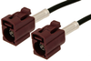 Bordeaux FAKRA Jack to FAKRA Jack Cable 36 Inch Length Using RG174 Coax - PE38750D-36 - Pasternack