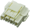 Connector, Housing, Plug, 4 Position, 1Row, 6Mm; Product Range Amp Te Connectivity - 90W0240 - Newark, An Avnet Company
