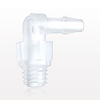 Threaded Elbow Connector, Barbed, Natural - 11709 - Qosina Corp.