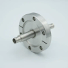 MHV Coaxial Feedthrough, 1 Pin, Grounded Shield, Double-Ended, 2.75″ Conflat Flange - A0473-2-CF - MPF Products, INC.