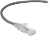 20FT Gray CAT6 Slim 28AWG Patch Cable 250MHz UTP CM Snagless - C6PC28-GY-20 - Black Box