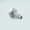 BNC-Microdot Crystal Sensor Feedthrough, 1 Pin, Grounded Shield, 1.33″ Conflat Flange, Without Air-side Connector - A2554-2-CF - MPF Products, INC.