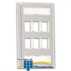 Panduit® NetKey Single Gang Flush Mount Vertical.. - NKF2S - TelephoneStuff.com