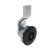 Quarter-Turn Cam Latch, 7 mm Triangle Recess, 2mm  Grip, Not Sealed, Zinc Alloy, Powder Coat, Black - E5-1-025-020 - Southco