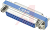 Changer, Slimline Gender; D-Subminiature; DB-25 female/female - 70127147 - Allied Electronics, Inc.