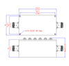 814 MHz Cavity Bandpass Filter - AE814B12005 - Anatech Electronics, Inc.