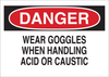Brady B-302 Polyester Rectangle White Chemical, Biohazard, Hazardous & Flammable Material Sign - 10 in Width x 7 in Height - Laminated - 84459 - 754476-84459 - R. S. Hughes Company, Inc.