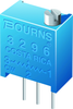 Trimmer, Potentiometer, 100 Ohm 25Turn Thru Hole; Trimpot Type Bourns - 03F3836 - Newark, An Avnet Company
