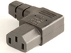 European IEC 60320/C13 Right Angle Connector -- UC-006 - Image