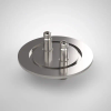 Single Mode 633nm Fiber Optic Feedthrough, FC/APC Connector, 2 Feedthrough, 2.95″ QF / KF Flange -- A14866-19-QF - Image