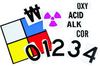 Brady B-946 Vinyl Square White Chemical Warning Placards & Placard Kits Sign - 10 in Width x 10 in Height - TEXT: OXY, ACID, ALK, COR - 50053 - 754476-50053 - R. S. Hughes Company, Inc.