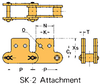Plastic Sleeve Chain Attachment - CS2040 2L SK-2 - U.S. Tsubaki Power Transmission, LLC