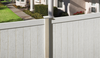 Privacy Vinyl Fence - Chesterfield with CertaStucco Texture - CertainTeed Corporation