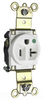 Duplex/Single Receptacle -- 8301-W - Image
