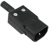 PWR ENT PLUG IEC320-2-2E STR SCR -- 649-712-00/00 - Image