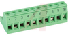 Plug, Terminal Block; 12 A; 250 V; 5.08mm; 10 position, screw, Pre-Printed - 70055308 - Allied Electronics, Inc.
