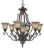 2501-7 NWB Mid. Chandeliers-Glass Up - 410402 - Capital Lighting, Inc.