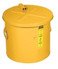 Justrite Yellow 5 gal Safety Can - 13 in Height - 13.75 in Overall Diameter - 697841-01068 - 697841-01068 - R. S. Hughes Company, Inc.