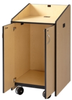 Mobile Lectern - Podium, Flat Top Surface - LE3050-(Color) - Visual Sound, Inc.