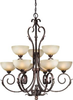 Large Chandeliers-Glass Shade - 93443 - Light Center (The)