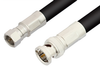 75 Ohm F Male to 75 Ohm BNC Male Cable 48 Inch Length Using 75 Ohm RG11 Coax, RoHS - PE36147LF-48 - Pasternack