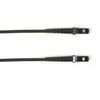 1-m, MTRJ - MTRJ, 50-Micron, Multimode, Plenum, Black Fiber Optic Cable -- FOCMP50-001M-MTMT-BK - Image