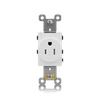 15 Amp Single Outlet, Side Wire & Back Wire, Residential Grade -- 3001RNT - Image