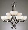 29774-BS Mid. Chandeliers-Glass Up - 790085 - Capital Lighting, Inc.