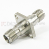 2.92mm Female (Jack) to 2.92mm Female (Jack) 4 Hole Flange Adapter, Passivated Stainless Steel Body, 1.3 VSWR -- SM3227 - Image