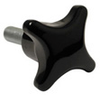 Four Arm Knob, External Threaded Steel Zinc Plated -- KD-4040 - Image
