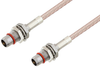 Slide-On BMA Plug Bulkhead to Slide-On BMA Plug Bulkhead Cable 36 Inch Length Using RG316 Coax - PE3C4936-36 - Pasternack