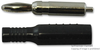 Banana Plug, 15A, Crimp/solder, Black; Gender Mueller Electric - 66W1224 - Newark, An Avnet Company