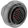 Connector; Plug; 24; Thermoplastic; 28;Zinc Alloy; Black; Metal; Free Hanging - 70082996 - Allied Electronics, Inc.