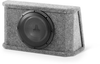 One 10W1v2-4, sealed enclosure, rear-firing, gray carpet finish, 4 &Icirc;&copy; final impedance, steel mesh grille included. - CS110RG-W1v2 - JL Audio, Inc.
