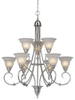 Large Chandeliers-Glass Shade - 9359 - Light Center (The)