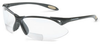 North A700 Polycarbonate Magnifying Reader Safety Glasses TSR Gray Lens - Black Frame - Wrap Around Frame - 040025-000876 - 040025-000876 - R. S. Hughes Company, Inc.