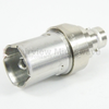 BNC Female (Jack) to GR874 Sexless Adapter, Nickle Plated Brass Body -- SM3539 - Image