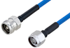 Plenum 4.3-10 Female to N Male Low PIM Cable 12 Inch Length Using SPP-250-LLPL Coax , LF Solder - PE3C5837-12 - Pasternack
