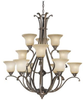 Large Chandeliers-Glass Shade - 58234 - Light Center (The)