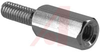 Standoff; M3 x 0.5; 10 mm; 5 mm; Hex; Nickel Plated Brass - 70182898 - Allied Electronics, Inc.