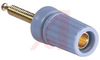 Binding Post, Single; Miniature Nut; 15A; 1000 V; Gold Plated Brass; Blue; - 70120815 - Allied Electronics, Inc.