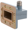 WR-159 to Type N Female Waveguide to Coax Adapter CPR-159G Grooved with 4.9 GHz to 7.05 GHz D Band in Aluminum, Paint - FMWCA1055 - Fairview Microwave Inc.