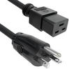 NEMA 6-20P to IEC 60320 C19, 12AWG / 3C, SJT, 60C, 98 inches -- 228003-01 - Image