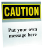 Brady Prinzing Rectangle Gray / White Preprinted Header - TEXT: CAUTION - SH114C - 754473-46393 - R. S. Hughes Company, Inc.
