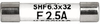 Cartridge Fuse, 6.3x32 mm, 500 VAC, 500 VDC 0.5 A-32 A, High Breaking Capacity ≥ 1500 A -- SHF 6.3x32 - Image