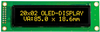 Display, Oled, 20X2, Yellow On Black; Character Count X Line Vishay - 24AC5161 - Newark, An Avnet Company