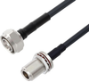 Rf Cable, 4.3/10 Plug-N Bhd Jack, 1Ft; Connector To Connector L-Com - 84AH3398 - Newark, An Avnet Company